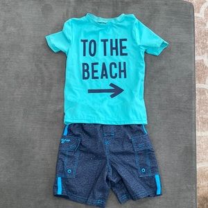 Old Navy size 4 swim shirt and Laguna size 4 swim shorts